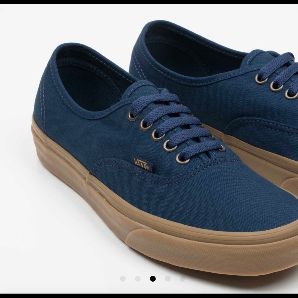 Navy blue VANS (Light Gum) womens 7
